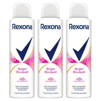 Rexona Bright Bouquet női izzadásgátló dezodor, 3x150 ml kép