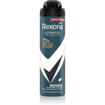 Rexona Men Advanced Protection Invisible izzadásgátló a fehér és sárga foltok ellen 72 óra uraknak Invisible 150 ml kép