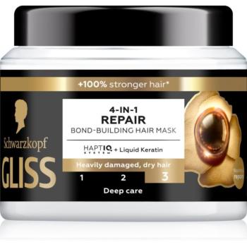 Schwarzkopf Gliss Ultimate Repair regeneráló hajmasz 4 in 1 400 ml kép