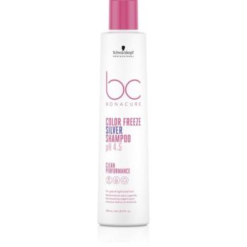 SCHWARZKOPF Professional BC Bonacure Clean Balance Color Freeze sampon ezüst reflexekkel 250 ml kép