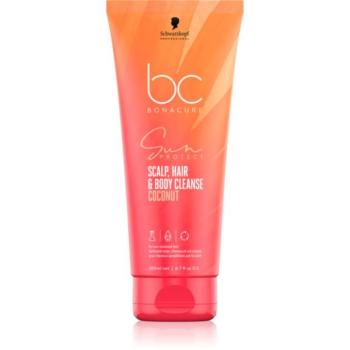 Schwarzkopf Professional BC Bonacure Sun Protect Scalp, Hair & Body Cleanse tusfürdő gél 2 az 1-ben 200 ml kép