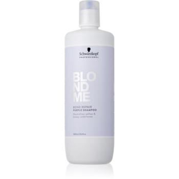 Schwarzkopf Professional Blondme Bond Repair Purple Shampoo lila sampon szőke hajra 1000 ml kép