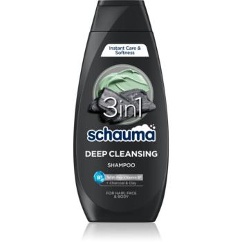 Schwarzkopf Schauma MEN sampon aktív faszénnel arcra, testre és hajra 400 ml kép