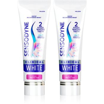 Sensodyne Clinical White Stain Protector fehérítő fogkrém 2x75 ml kép