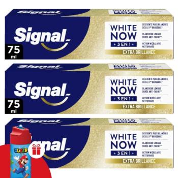Signal White Now 3in1 Hello Glow Fogkrém 3x75ml + Ajándék Kulacs kép