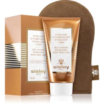 Sisley Super Soin Self Tanning Hydrating Body Skin Care önbarnító testápoló tej s aplikační rukavicí 150 ml kép
