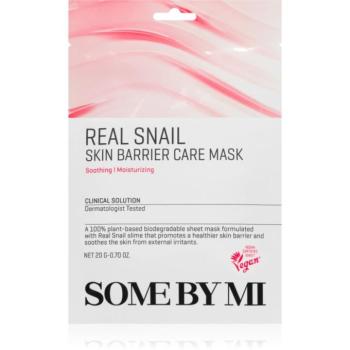 Some By Mi Clinical Solution Snail Skin Barrier Care Mask feszesítő gézmaszk az arcbőr regenerálására és megújítására 20 g kép