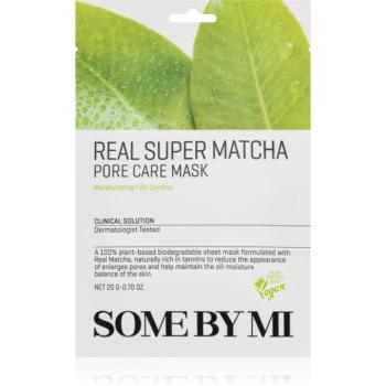Some By Mi Clinical Solution Super Matcha Pore Care Mask ápoló arcmaszk pórusok kitisztításáért és a matt bőrért 20 g kép