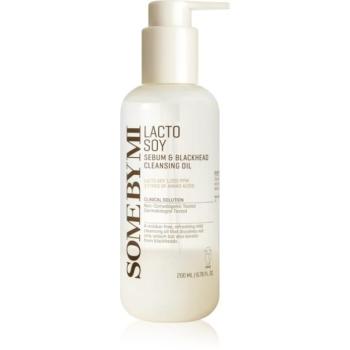 Some By Mi Lacto Soy Sebum & Blackhead Cleansing Oil gyengéden tisztító olaj az érzékeny arcbőrre 200 ml kép