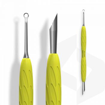 Staleks - Bőrfeltoló Szilikonos Nyéllel UNIQ - PQ-11-2y - Yellow () kép