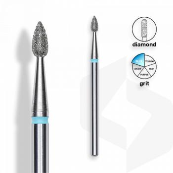 Staleks - Gyémánt Csiszolófej Csepp 2,3 mm | 5 mm Kék | Közepes | FA40B023-5 () kép