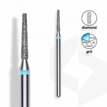 Staleks - Gyémánt Csiszolófej Csonka Keskeny Kúp 1,6 mm | 10 mm Kék | Közepes | FA70B016-10 () kép