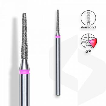 Staleks - Gyémánt Csiszolófej Csonka Keskeny Kúp 1,6 mm | 10 mm Piros | Finom | FA70R016-10 () kép