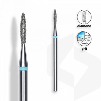 Staleks - Gyémánt Csiszolófej Hegyes Lándzsa 1,6 mm | 8 mm Kék | Közepes | FA11B016-8 () kép