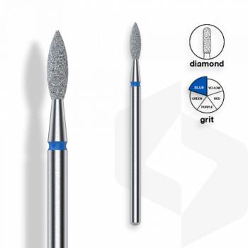 Staleks - Gyémánt Csiszolófej Hegyes Lándzsa 2,3 mm | 8 mm Kék | Közepes | FA11B023-8 () kép