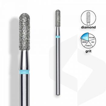 Staleks - Gyémánt Csiszolófej Henger 2,3 mm | 8 mm Kék | Közepes | FA30B023-8 () kép
