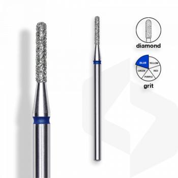 Staleks - Gyémánt Csiszolófej Lekerekített Henger 1,4 mm | 8 mm Kék | Közepes | FA30B014-8 () kép