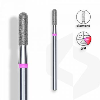 Staleks - Gyémánt Csiszolófej Lekerekített Henger 2,3 mm | 8 mm Piros | Finom | FA30R023-8 () kép