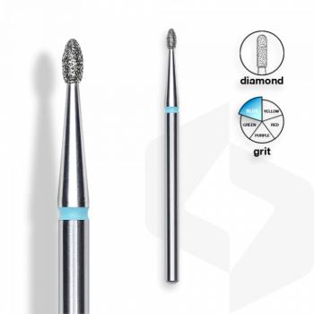 Staleks - Gyémánt Csiszolófej Ovális 1,6 mm | 3,4 mm Kék | Közepes | FA50B016-3.4 () kép