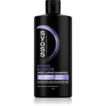 Syoss Intense Blonde lila sampon szőke és ősz hajra 440 ml kép