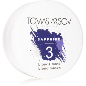 Tomas Arsov Sapphire Blonde Mask természetesen neutralizáló maszk a szőke és melírozott hajra 100 ml kép
