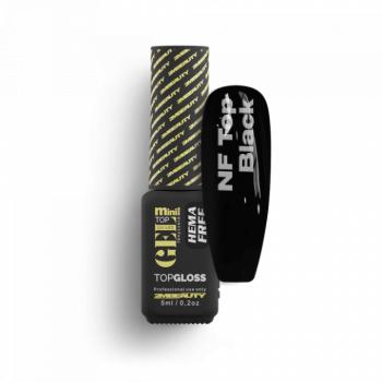 Top Gel - NF Top Black Színezett Fényzselé - HEMA Mentes (5ml - mini me) kép