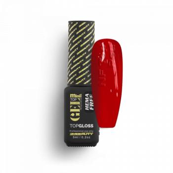 Top Gel - NF Top Red Színezett Fényzselé - HEMA Mentes (5ml - mini me) kép