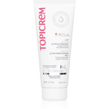 Topicrem MELA Unifying Ultra-Moisturizing Milk SPF15 hidratáló tej a pigment foltok ellen SPF 15 200 ml kép