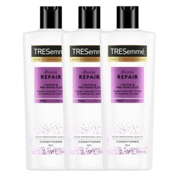 TRESemmé Biotin Repair hajbalzsam, károsodott hajra, 3x400 ml kép