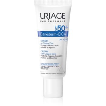 Uriage Bariederm Cica-Cream with Copper-Zinc SPF 50+ reparatív krém cinkkel és rézzel SPF 50+ 40 ml kép