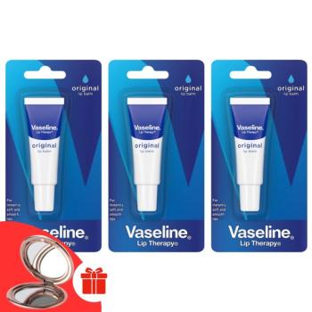 Vaseline Ajakápoló Original 3x10ml + Ajándék Vaseline tükör kép