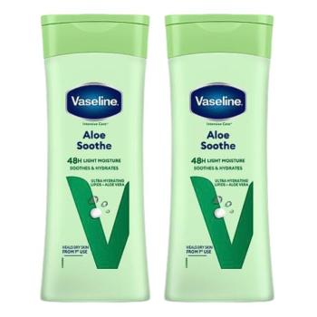 Vaseline Aloe Soothe testápoló, 2x400 ml kép