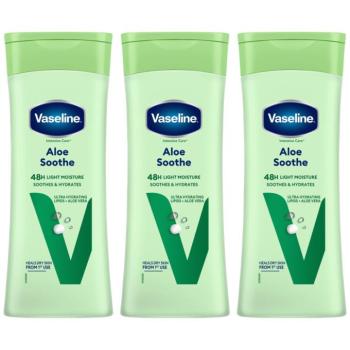 Vaseline Aloe Soothe testápoló, 3x400 ml kép