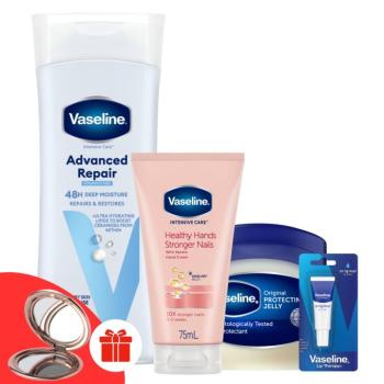Vaseline Bőr- és testápoló csomag + Ajándék Vaseline tükör