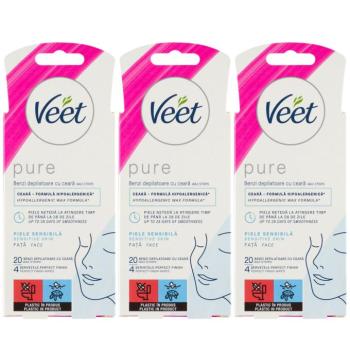 Veet Pure Hideggyanta szalagok arcra érzékeny bőrre 3x20db kép
