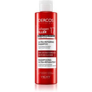 Vichy Dercos Collagen Filler 17 mélyregeneráló sampon hajtöredezés ellen 200 ml kép