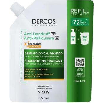 VICHY DERCOS DS korpásodás elleni sampon - SZÁRAZ hajra, 390 ml - UTÁNTÖLTŐ kép