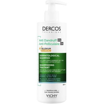VICHY DERCOS DS korpásodás elleni sampon - ZSÍROS hajra, 390 ml