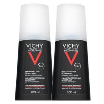 Vichy Homme dezodor 24H Ultra-Refreshing Deodorant 2 x 100 ml kép