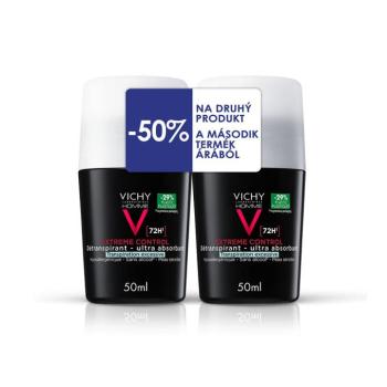 VICHY Homme Izzadságszabályozó golyós dezodor 72H Extrem Control DUOPACK (2x50ml) kép