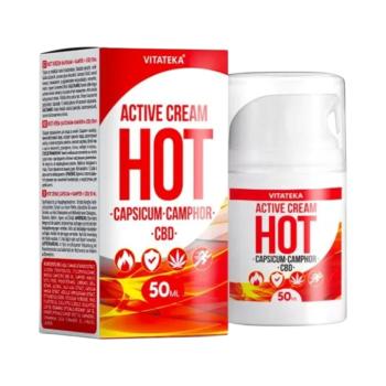 Vitateka melegítő krém paprikával, kámforral és CBD-vel – 50 ml kép
