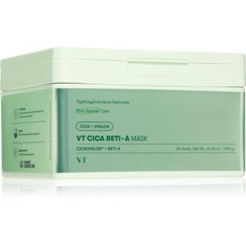 VT Cosmetics Cica Reti-A Mask nyugtató hatású gézmaszk feszesítő hatással nagy csomagolás 30 db kép