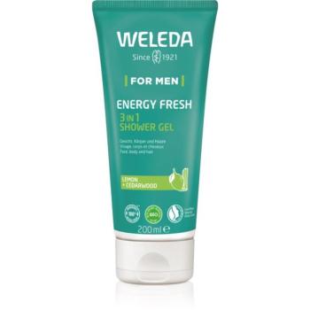 Weleda Energy Fresh 3in1 tisztító gél 3 in 1 hajra és a testre uraknak 200 ml kép