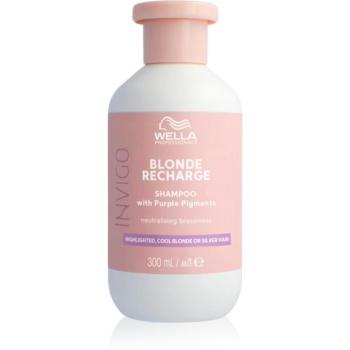 Wella Professionals Invigo Blonde Recharge sampon szőke hajra semlegesíti a sárgás tónusokat 300 ml kép