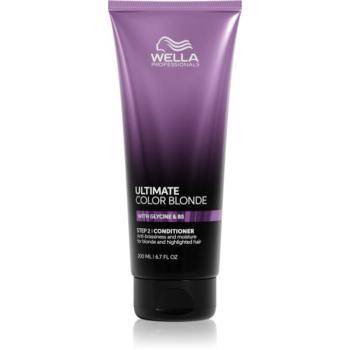 Wella Professionals Ultimate Color Blonde Conditioner hidratáló kondicionáló sárga tónusok neutralizálására szőkített, melírozott, hideg szőke hajra 2 kép