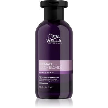 Wella Professionals Ultimate Color Blonde Shampoo sampon a sárga tónusok neutralizálására szőkített vagy melírozott hajra 250 ml kép