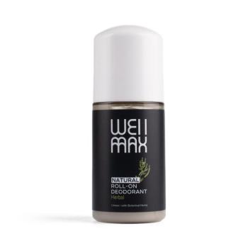 WellMax Natural roll-on dezodor, natúr roll-on dezodor, unisex, gyógynövényes, 50 ml kép