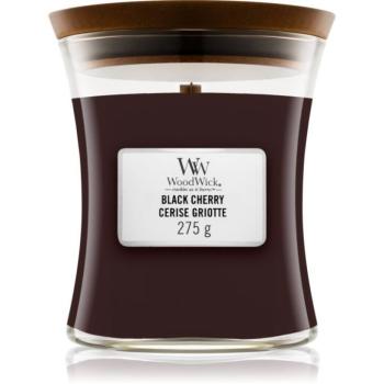 Woodwick Black Cherry illatgyertya fa kanóccal 275 g kép
