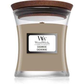 Woodwick Cashmere illatgyertya fa kanóccal 85 g kép