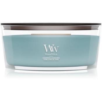 Woodwick Cedarwood & Ocean Moss illatgyertya fa kanóccal 453.6 g kép